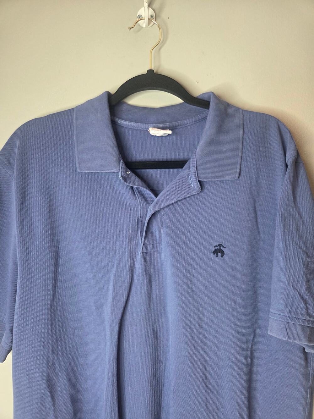Brooks Brothers Original Fit Mens Size XL Light Purple Short Sleeve Golf Polo